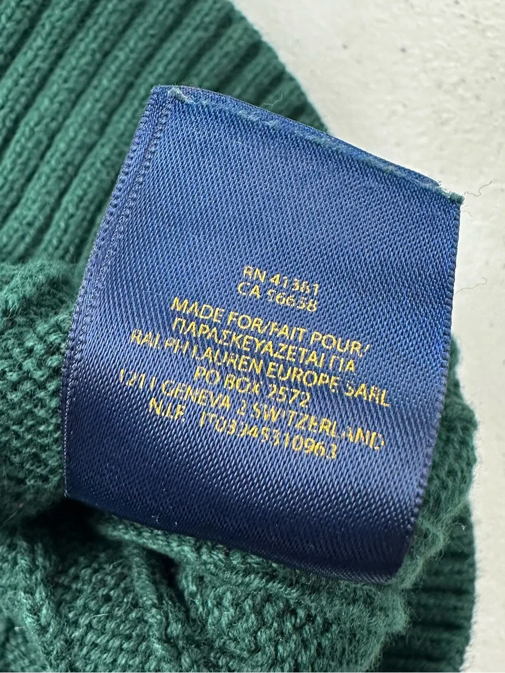 Polo Ralph Lauren Kids Forest Hunter Green Cable Knit Cotton Sweater Vest Preppy